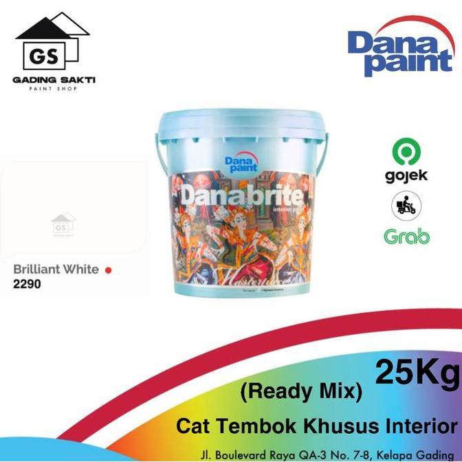 Wbex- Cat Tembok Danapaint Danabrite Brilliant White / Bw Pail 25Kg