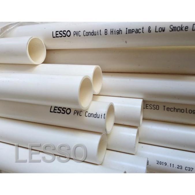 (Allthebest) Pipa PVC Conduit LESSO 3/4" 25mm 2.9meter Fitting Pipa Listrik Kabel