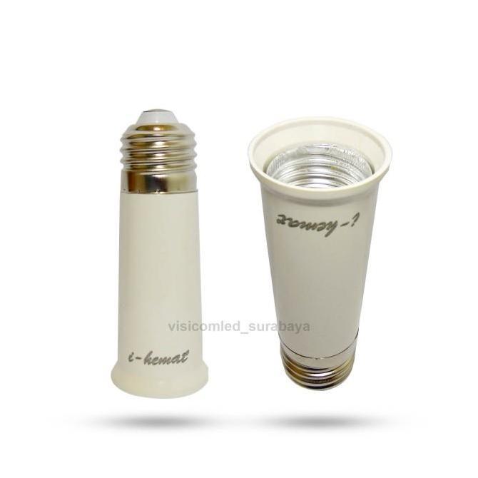 (Allthebest) Fitting Sambung lampu LED Downlight Sambungan Fiting extender 95mm Pjg