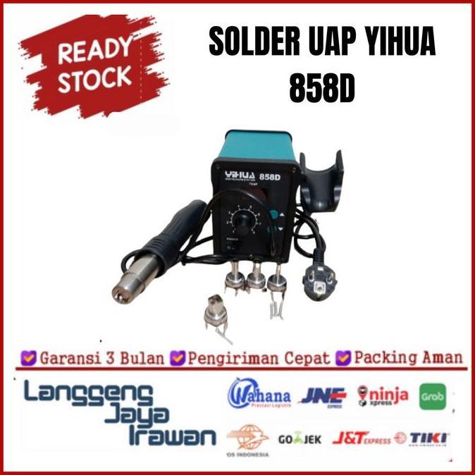 Blower Hot Air Solder Uap YIHUA 858D 878D SMD Rework Station 858 D 878 D Digital