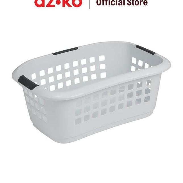 Ezy Storage Keranjang Laundry 51L Putihabuabu