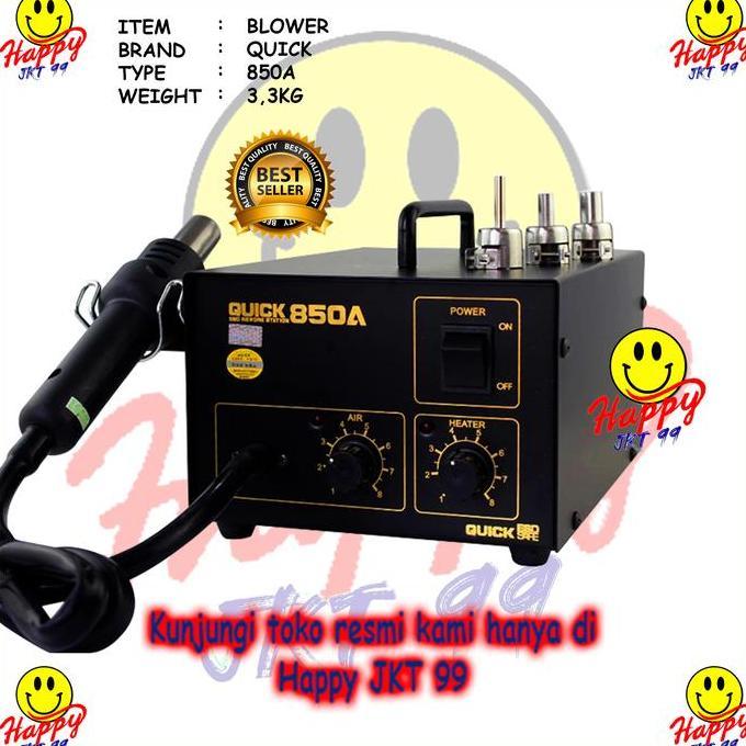 BLOWER UAP QUICK 850 A 850A SOLDER UAP QUICK 850 A SMD HOT AIR GUN ORI