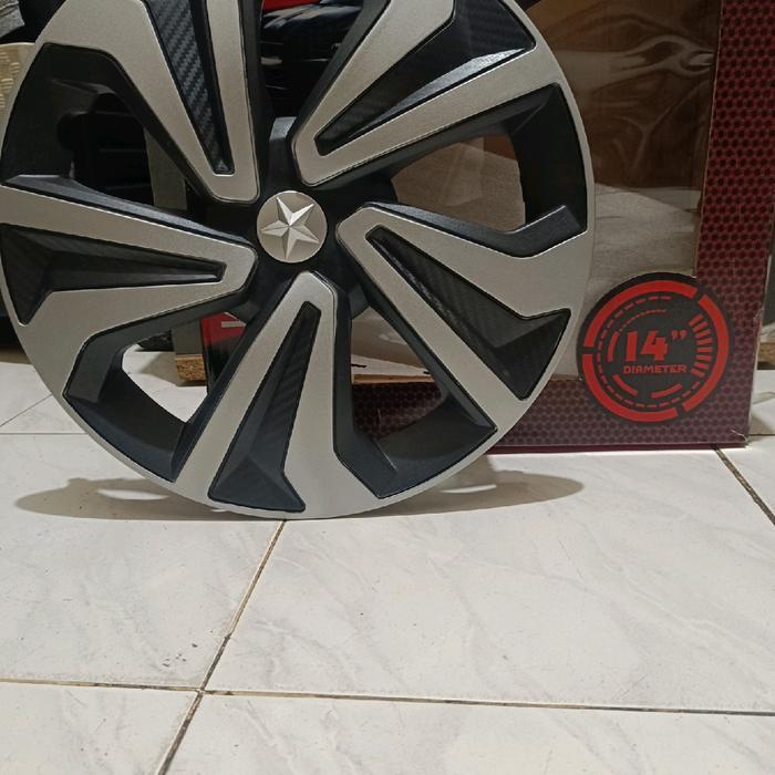( Set / 4 Pcs )  Cover Velg Dop Roda Wildop Ring 13 & 14  Avanza Xenia  Calya Siga Grenmax Futura Pi