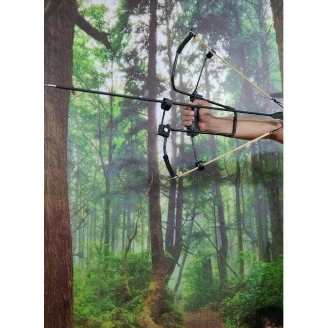 HOT SALE KETAPEL PANAH New Catapult Bow 3inOne Fly Flexible Slingshot53x32x12cm