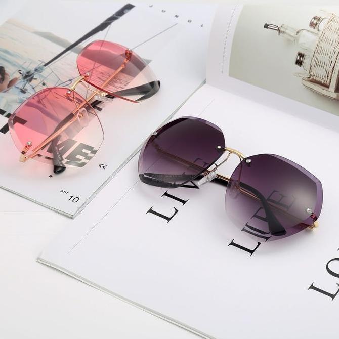 Whynot- Bitzen Kacamata Fashion Wanita Hitam Anti Uv Polarisasi Sunglass Lensa Polarized Sunglasses 