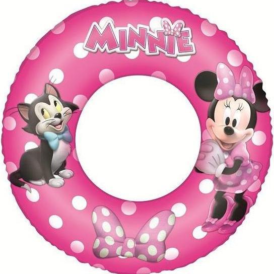 ban renang pelampung bulat minnie disney bestway 91040 swim ring pink