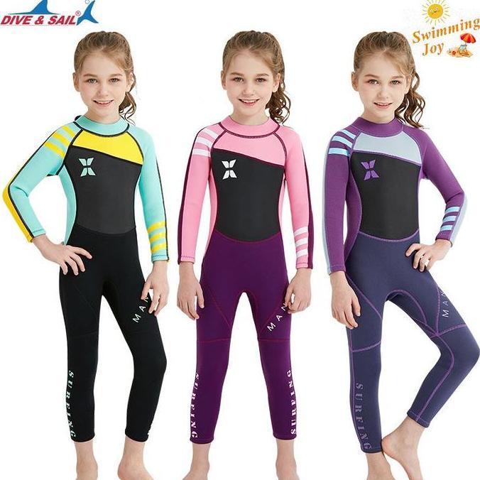 Baju Renang Anak Diving Neoprene 2.5 MM UPF 50+ Dive & Sail Wetsuit