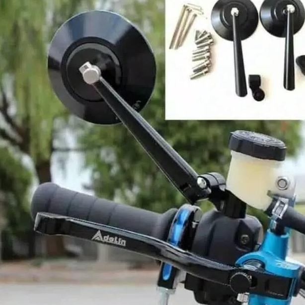 Spion bulat clasic full cnc - spion jokowi universal japstyle Xsr Tiger Megapro ADV Nmax PCX Dill Un