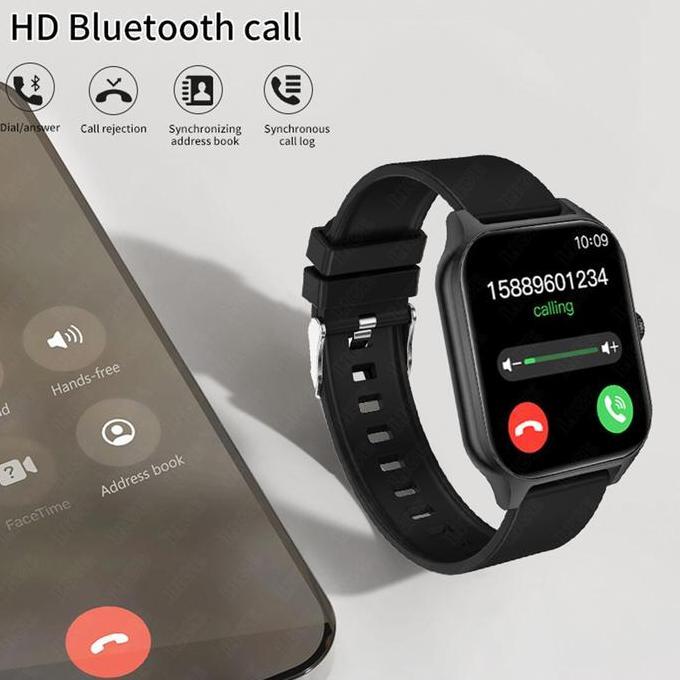 Lige Jam Tangan Pintar Pria Baru Layar Amoled 1.83 "Layar Sentuh Penuh Pelacak Kebugaran Panggilan B