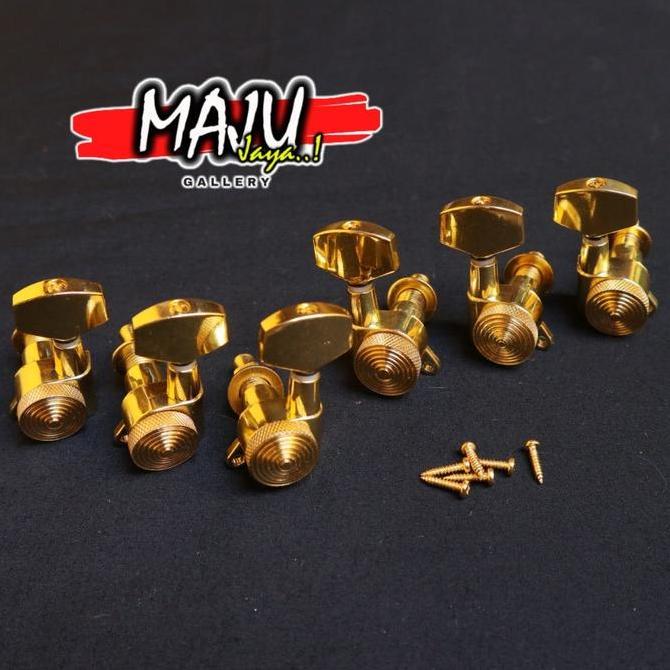 Dryer Puteran Gitar 3R 3L Gold Set Like Prs Epiphone Gibson Ibanez