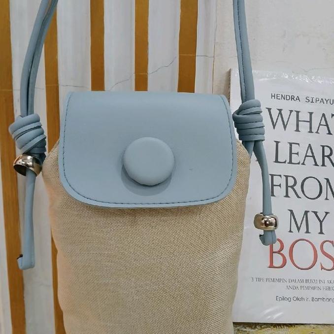 Beranigaya- Ruby Bag Tas Selempang Wanita Pouch Hp Tas Hp Wanita Sling Bag Kanvas