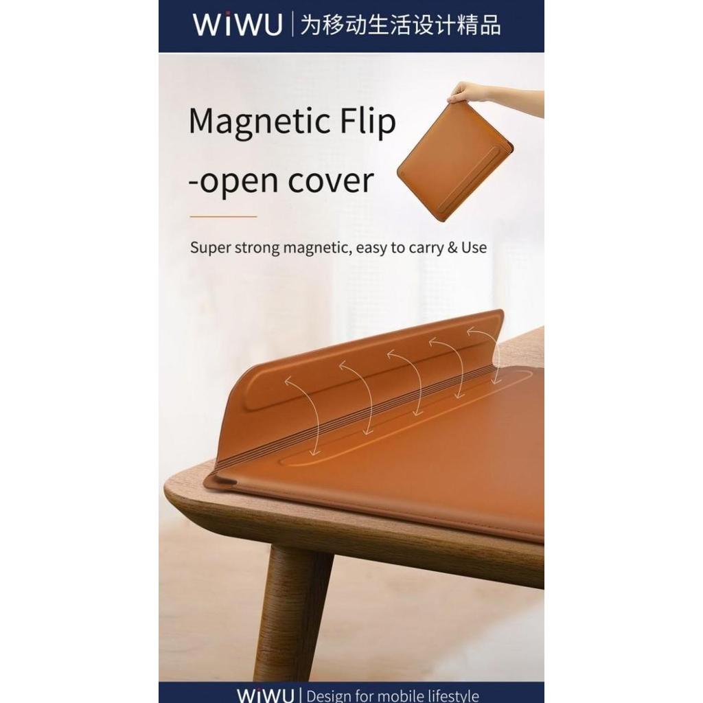 Wiwu Skin Pro Slim Stand Sleeve Macbook Pro 13 - Sarung Dengan Stand