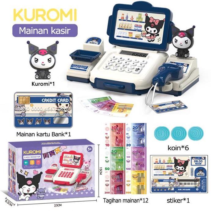 Lansungkirim- Mesin Kasir Mainan Simulasi Supermarket Mesin Kasir Belanja Mainan Cashier Machine Toy