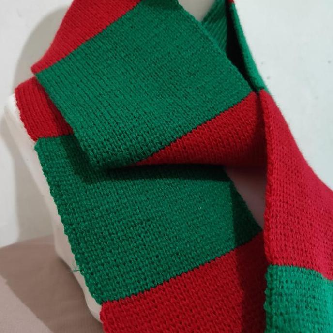 Cute- [Natal] Syal Scarf Rajut Belang Merah Hijau Natal Christmas Desember
