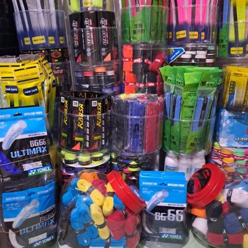 GROSIR TOPLESAN GRIP KARET HANDUK PELINDUNG BEDAK RAKET BADMINTON BULUTANGKIS MURAH
