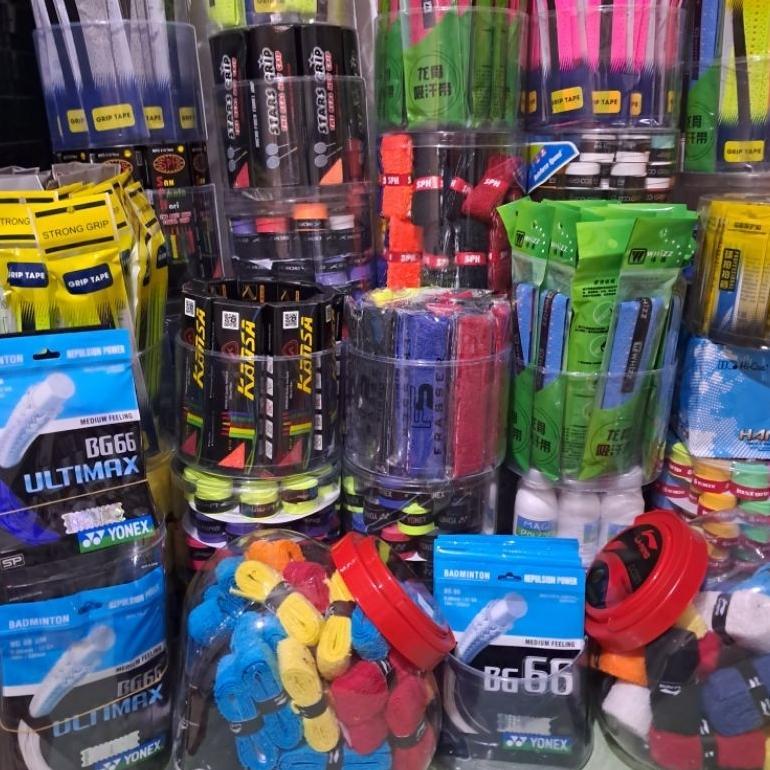 GROSIR TOPLESAN GRIP KARET HANDUK PELINDUNG BEDAK RAKET BADMINTON BULUTANGKIS MURAH