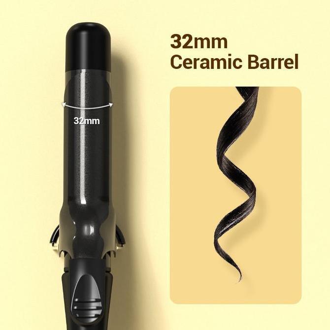 Ayokirim- Livchic Lc204 Keriting Catokan Rambut Curly Catok 32Mm 55W [Barang Lokal] Straightener Sis
