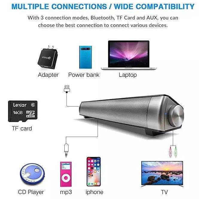 Soundbar bluetooth wireless home theatre surround speaker TV PC laptop