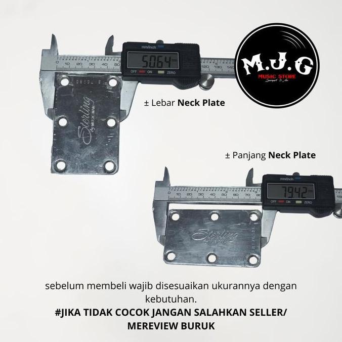 Neck Plate Sterling Musicman Bass Original No Fender Ibanez Cort Sdgr