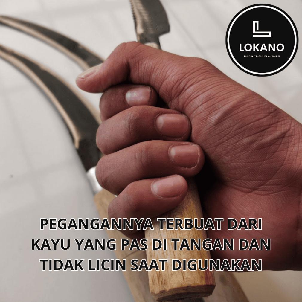 Bisa Cod Ya Kak Alat Panen Padi Arit Sabit Gergaji Ukuran Sedang 37 Cm Lokano <>