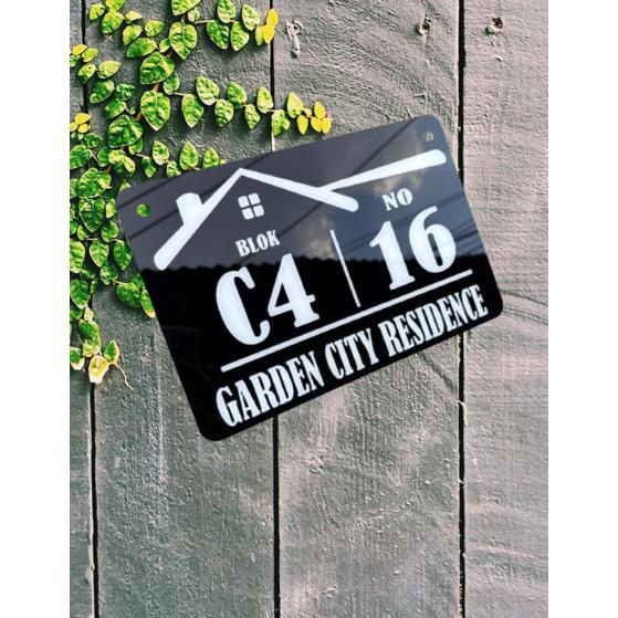 lat Rumah Custom / Plat Nomor Rumah Akrilik / Plat Nomor Akrilik/ Plat Nomor Minimalis / Plat Rumah 