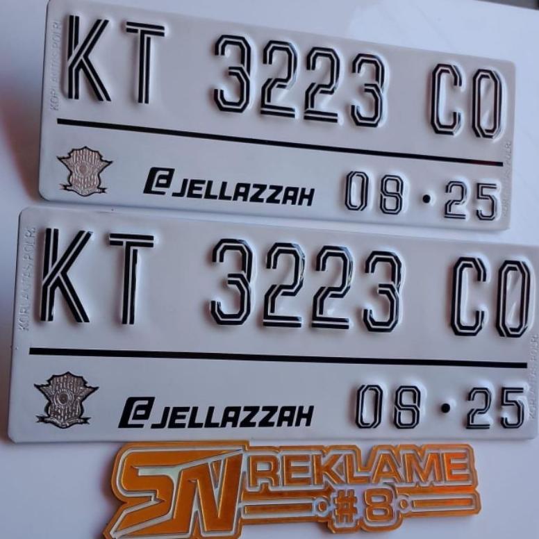 COD Plat Nomor motor Baut Tanam Super tebal, awet, murah, plat lapis Acp, plat stiker cutting, plat 