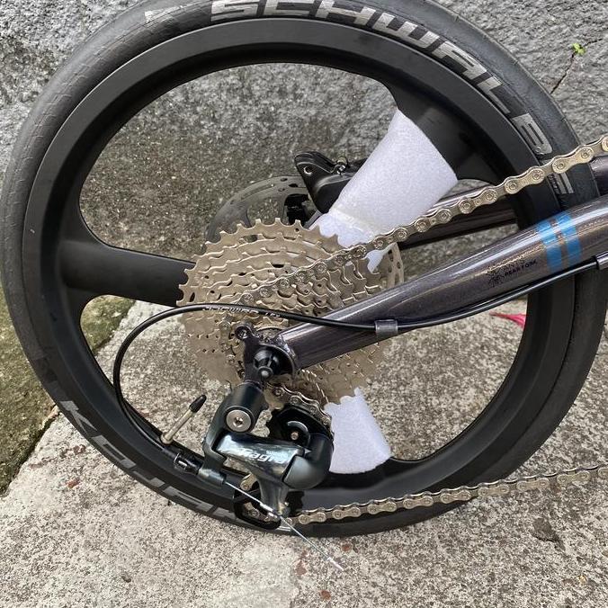 HANYA Wheelset Magnesium 3 spoke alloy 349 16 velg