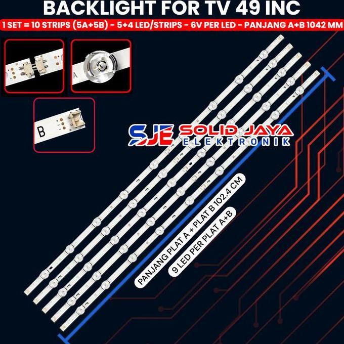 Backlight Tv Led 49 Inch 49Lb550 49Lf550T 49Lb561T 49Lb582T 49Lb620T 49Lb551T 49Lf550 49Lb550A 49Lb