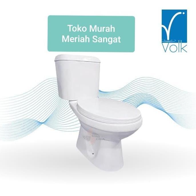 KLOSET DUDUK VOLK ( TABUNG KYK TOTO UDAH SOFT CLOSED)