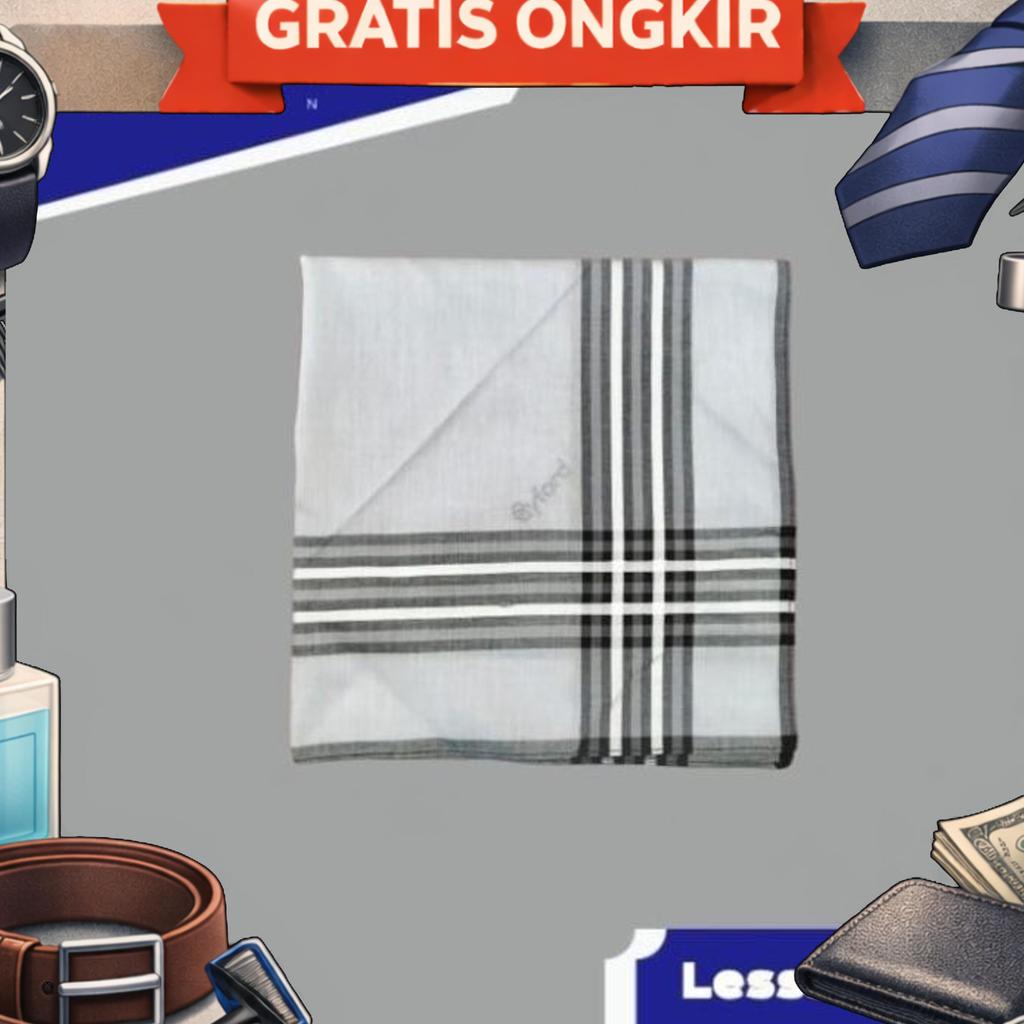 Saputangan Byford Isi 3 Pcs Katun Sapu Tangan Handkerchiefs X12