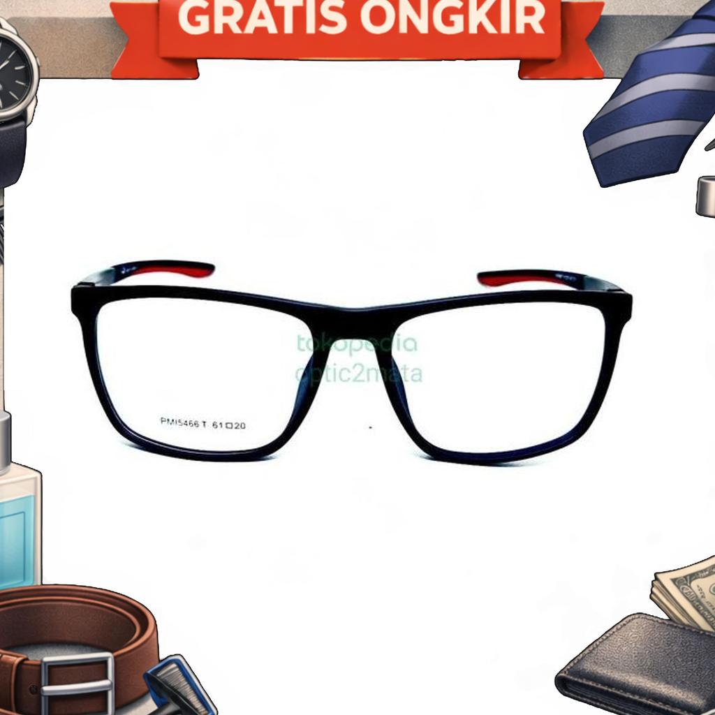 Frame Kacamata Big Size Size LebarSporty Pmi5466T 60-20-140 Pergas