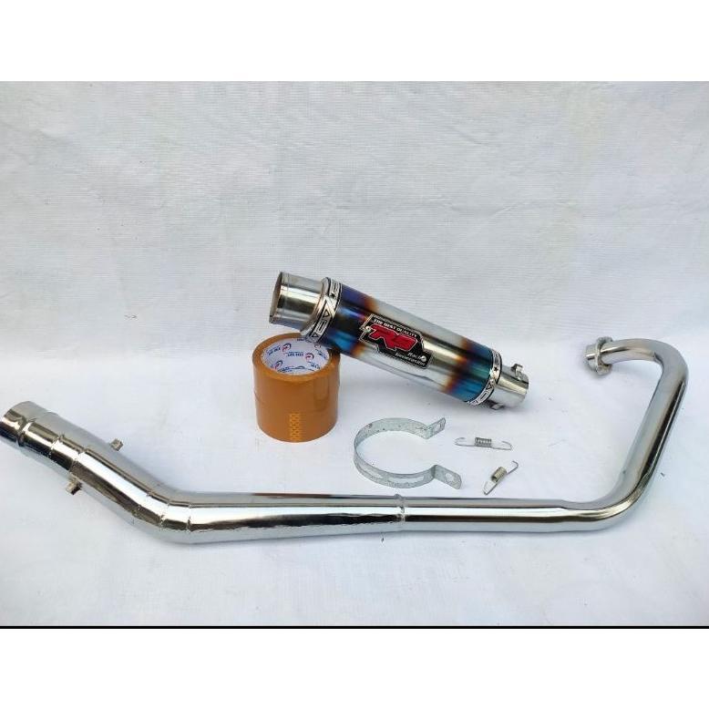 Cuci Gudang  Knalpot Racing R9 Full System Pnp Motor Sonic Supra Gtr Vixion Satria Fu