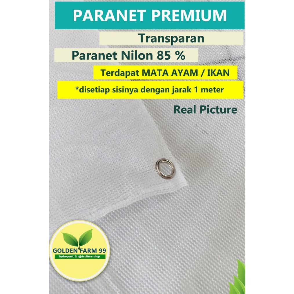 Paranet Nylon Kualitas Premium 85 Persen - warna PUTIH Sudah Ada Mata Ayamnya