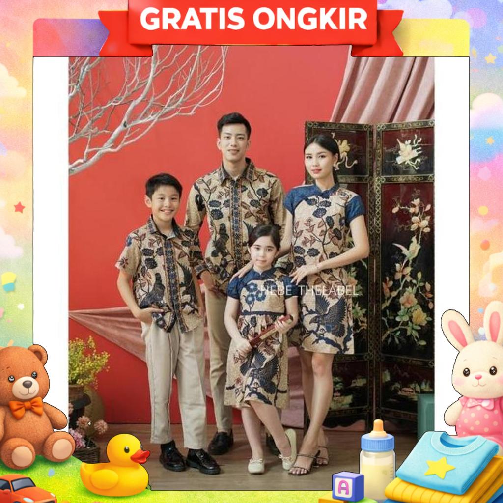 Akemi Batik Cheongsam - (Available Couple Adult & Kids ) Chinese New Year