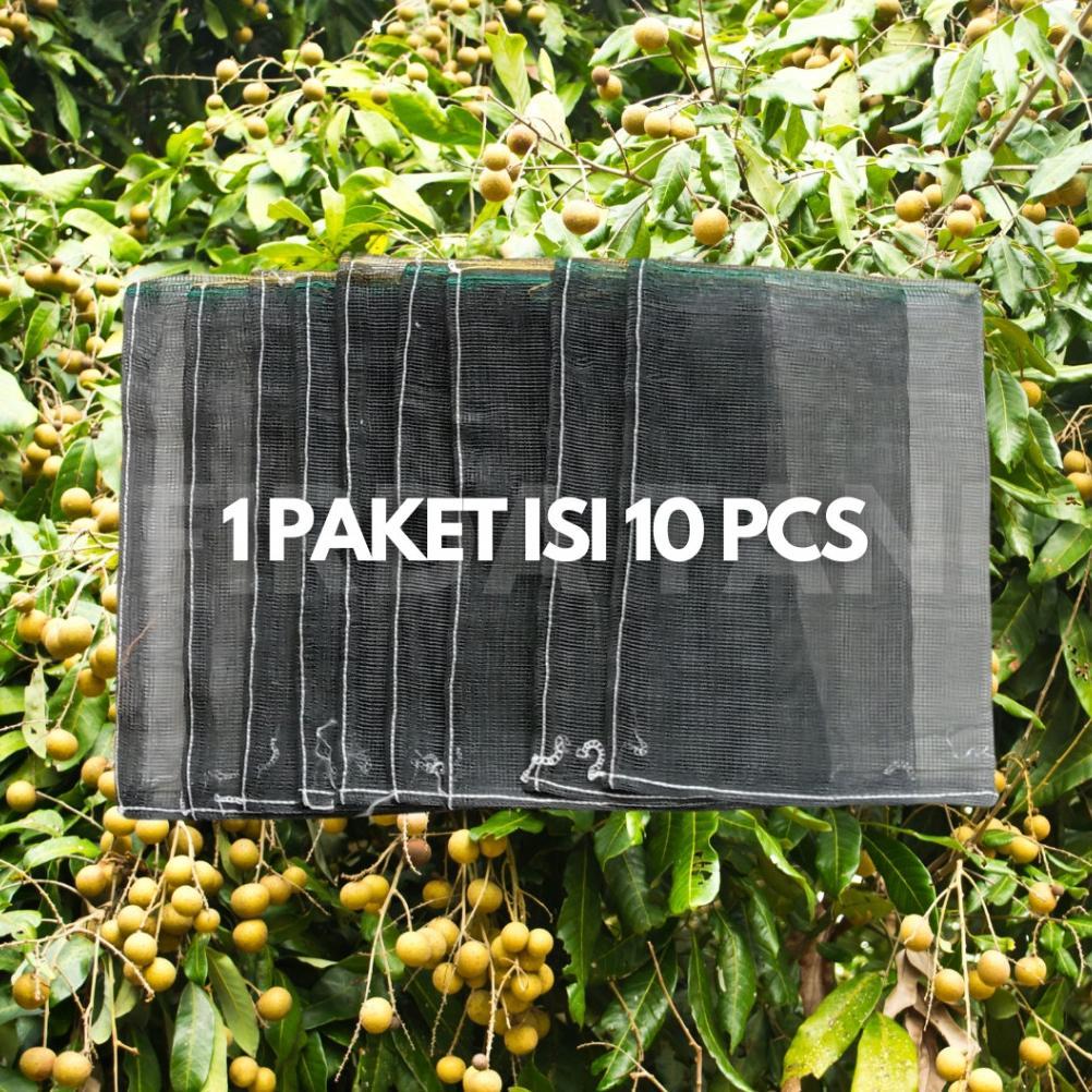 Bisa Cod Ya Kak Bungkus Kelengkeng Hitam Baru 10 Pcs 40 X 58 Cm Cover Buah Kelengkeng Brongsong Jari