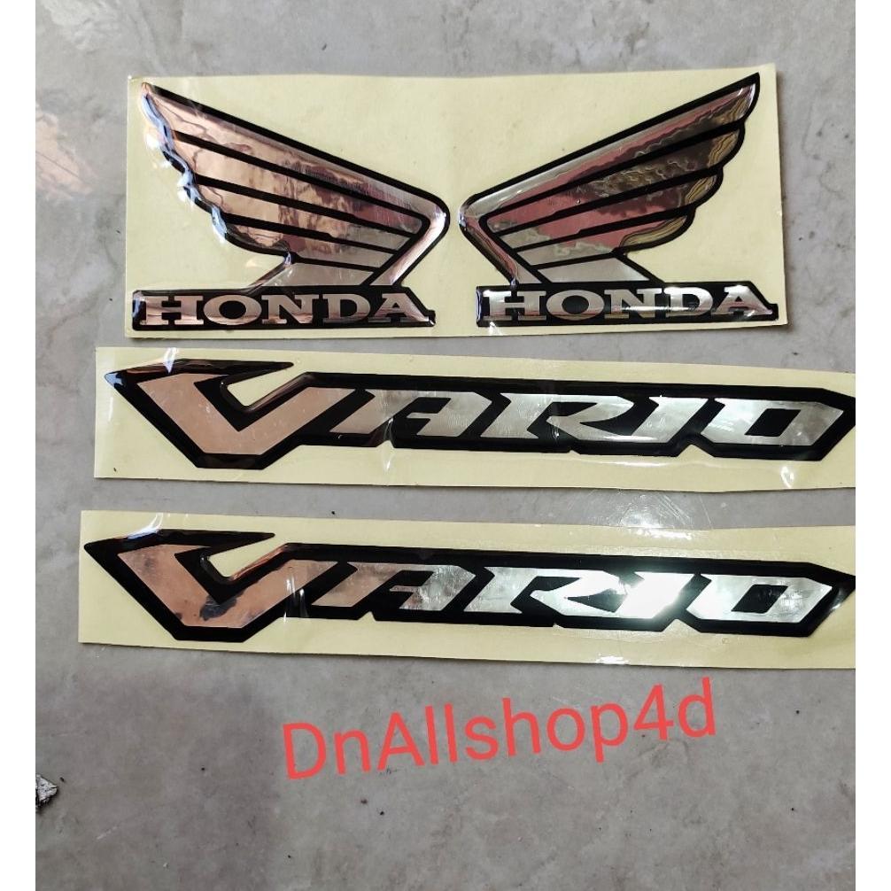 Bergaransi Emblem Sayap Honda Vario 1 Set Emblem Motor Honda Vario