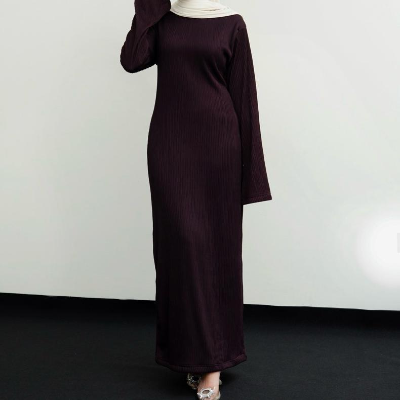 cuci gudang lookme.coo - gauri dress knit plisket premium