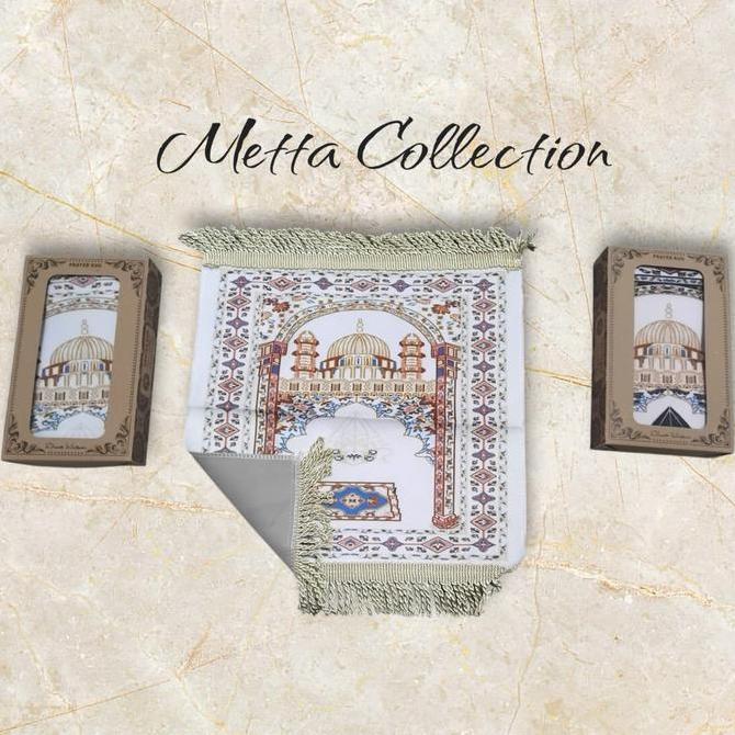 Thebest- Sajadah Mini Suede Swede Kanebo Muka Persegi Kecil Tipis Lembut Travell Souvenir Haji Umroh