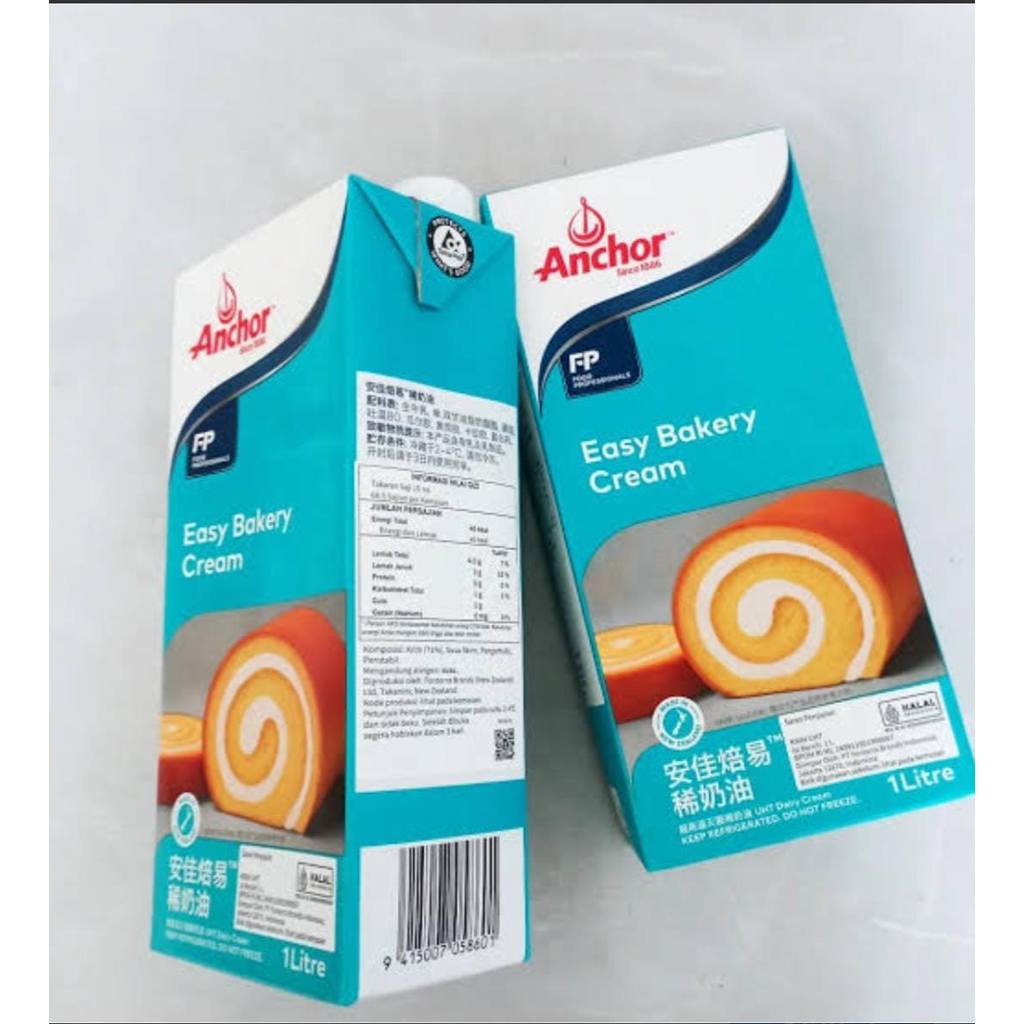 Anchor Easy Bakery ( 1 liter ) Whip Whipping Cream Krim Cair