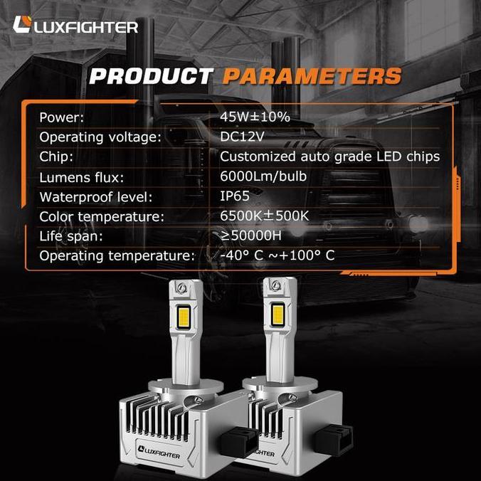 Promo Luxfighter D-Series D4S Lampu Mobil Led Toyota Corolla Altis 2008-2013 Socket D4S Lowbeam Pnp 