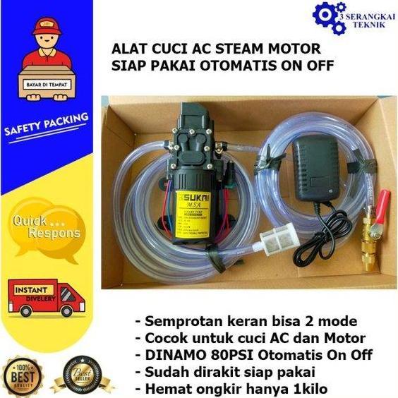 Alat Cuci Ac Steam Motor Mobil Siap Pakai 80 Spac Doorsmeer Otomatis