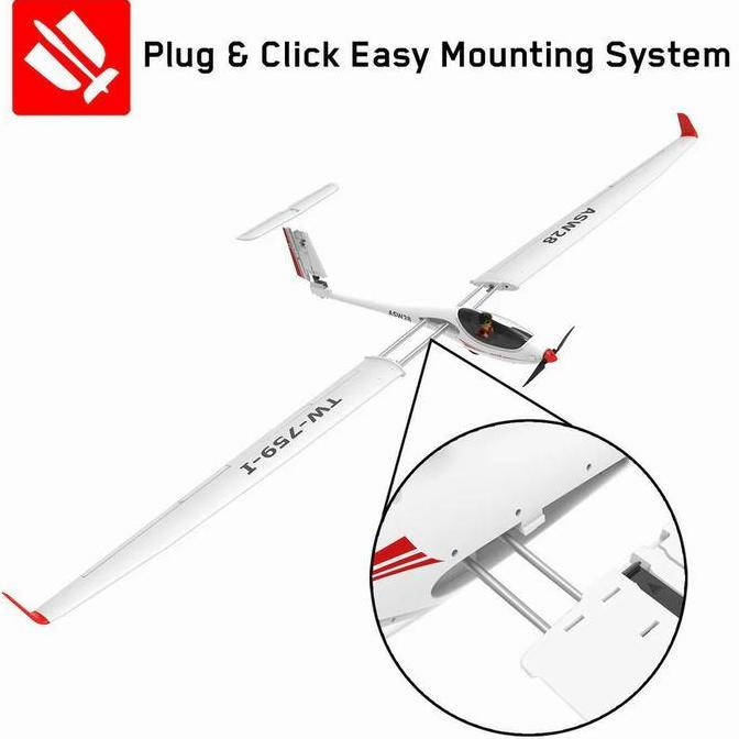 Volantex Asw28 2600 2600Mm Glider Sailplane Rc Airplane Pnp New
