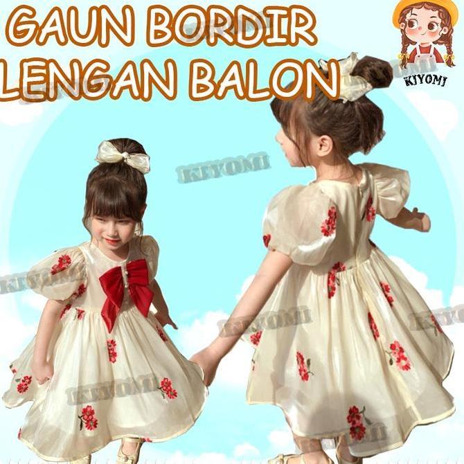 DR178 >> baru malam awan kasa ulang tahun satu tahun gaun gadis Gaun Musim Panas Dress Fashionable K