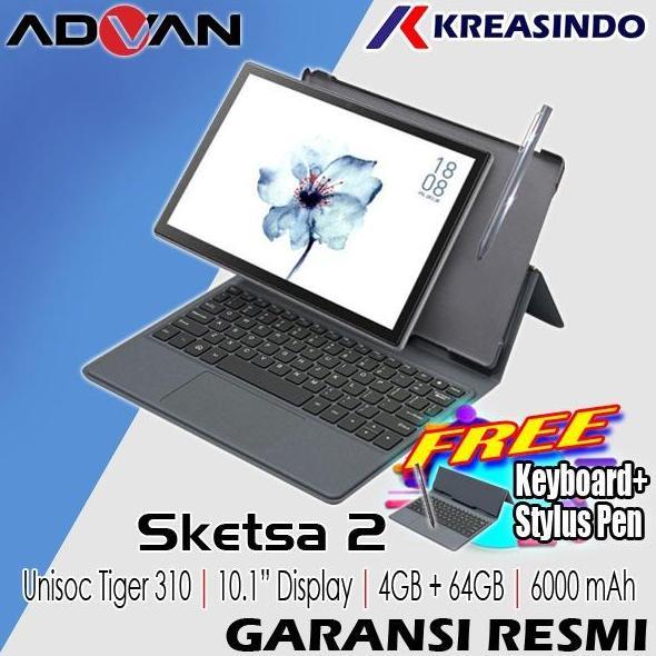 Bestone- Advan Tablet Sketsa2 / Sketsa 2 10 inch 4/64 Ram 4GB Internal 64GB