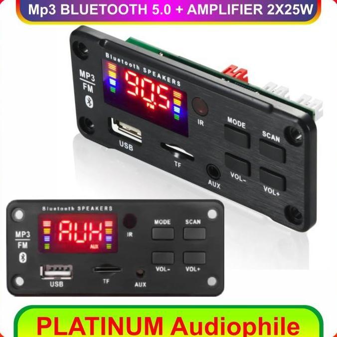 Bestone- MP3 Bluetooth Deer Class D Amplifier 2X 25W MP3 Recorder Recording