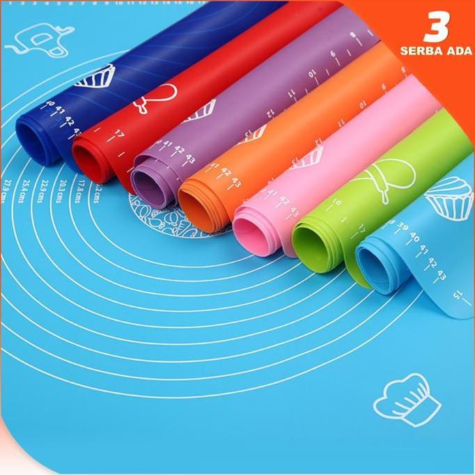 Bingbung- Alas Adonan Kue / Alas Adonan Silikon / Alas Roling Kue / Talenan Adonan Tepung Kue