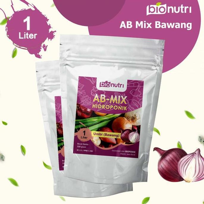 Taman- Pupuk Nutrisi Ab Mix Hidroponik Umbi Bawang 1 Liter (Bionutri)