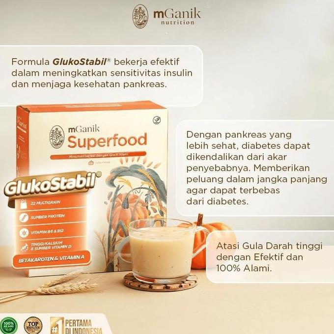 Cod,Bisa- Mganik Superfood 250Gr 10 Sachet Multi Grain M Ganik Multigrain Sereal