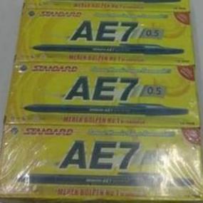 Whox- Pen Pena Pulpen Bolpen Standard Ae7/Balpoin Standar Ae-7 Merah Stationery