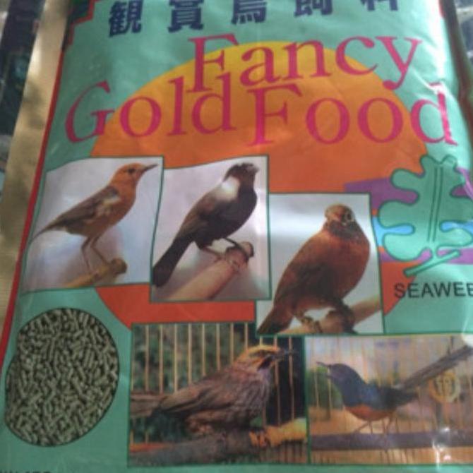 Bluee- Fancy Gold Food Hijau Pur Burung Ijo Voer Pakan Burung Beo Poksai Dll